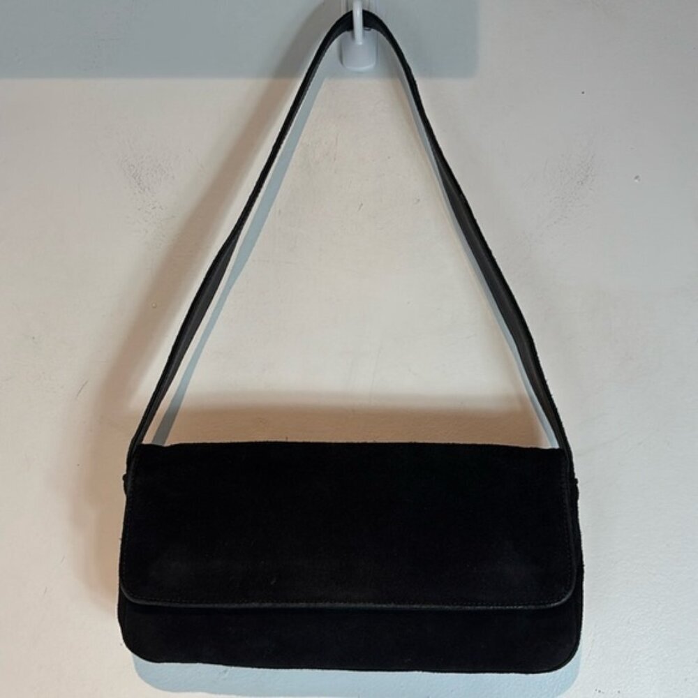 Brown’s couture black suede Y2K vintage  shoulder bag